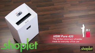 HSM Pure 420 Strip-Cut Shredder 9.2 Gallon Waste Capacity