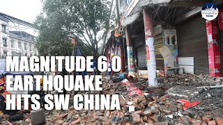 See what happened at the epicenter after quake kills at least three in China