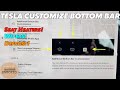 Customize Tesla Bottom Bar - Seat Heaters, Defrost, and Windshield Wipers!