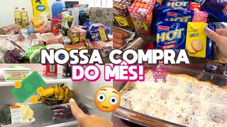 FIZEMOS COMPRAS DO MÊS COM 500 REAIS 😱 + RECEITA DA MELHOR LASANHA! 😍