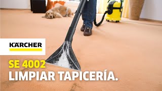 ¿Cómo limpiar las moquetas y tapicerías con la Lava-aspiradora SE 4002?