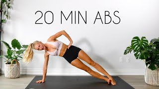 20 min TOTAL CORE AB WORKOUT (At Home No Equipment)