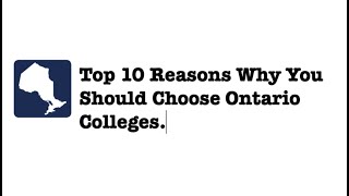 Top 10 Reasons to Choose Ontario College