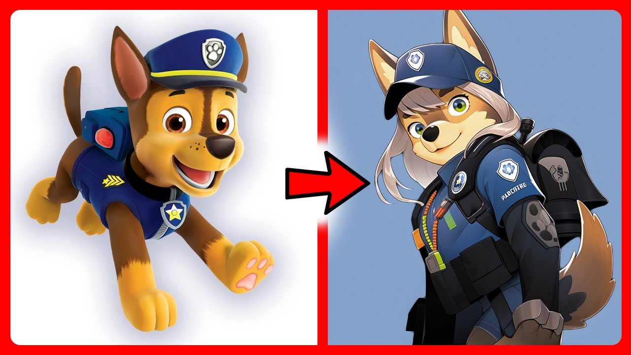 👨 PAW PATROL As ANIME HUMANS 🦴 All Characters - YouTube