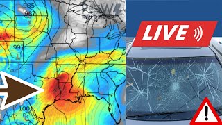 LIVE! Severe Weather Coverage! Damaging Winds, Large Hail & Isolated Tornado.