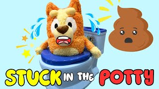 Oh No! Bingo Gets stuck in the Potty! Ms Rachel Muddy Mess with Bluey