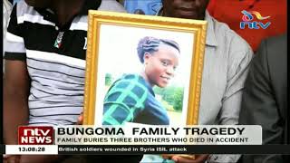 Bungoma family buries three siblings who died in a road accident