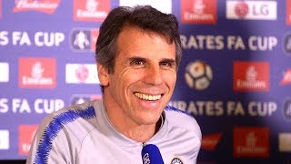 Gianfranco Zola Full Pre-Match Press Conference - Chelsea v Manchester United - FA Cup