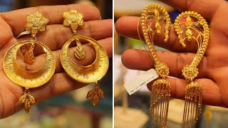 Gold Kanbala From 3 Gram | Light Weight Gold Kanbala & FulKan Earring Design With Price@Crazy Jena