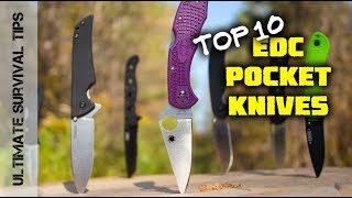 10 AMAZING Pocket Knives You Need to Consider / Gerber / Spyderco / KaBar / Benchmade - Best