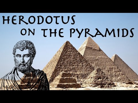 What did Herodotus say about the pyramids?