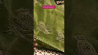 *pranavi trendy queen's choice*🌷party wear satin georgette designer sarees..with allover b hb