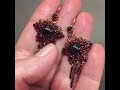 mid victorian bohemian garnet earrings circa 1870