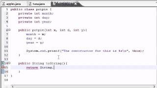 Java Programming Tutorial 42 toString