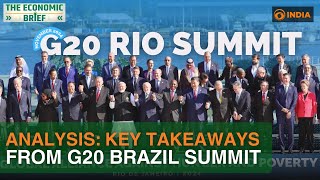 G20 Summit Brazil | Key takeaways and India's role | Sustainable development | Trade talks