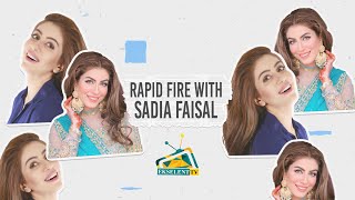 Rapid fire With Sadia Faisal || Ekselent TV