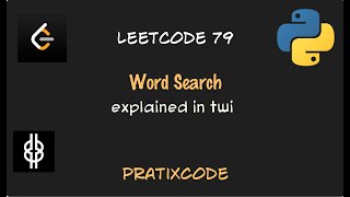 Word Search - Leetcode 79 - Python - Twi