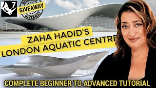 Zaha Hadid | Beginner to Advanced Rhino Tutorial 2023 | London Aquatic Centre | RhinoProf