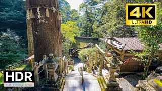 【4K HDR】Ancient Sacred Temple in a Holy Mountain of Kyoto, Japan - Kuramayama / Kurama (鞍馬寺 / 鞍馬)