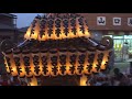 平成30年　秦野市元町＜御門八坂神社＞例大祭宵宮【臨場感】弓張提灯神輿＝夜渡御