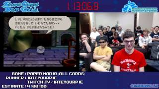 Paper Mario [N64] :: Speed Run (3:33:03) (All Cards) by iateyourpie #SGDQ 2013