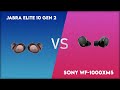 Jabra Elite 10 Gen 2 vs Sony WF-1000XM5 Comparison