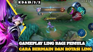 Ling Gameplay!! Ling Freestle Kill!! Ling Jungle Build!! Tutorial Ling 4 Pedang!! Ling Tutorial