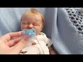 morning routine with reborn baby oliver