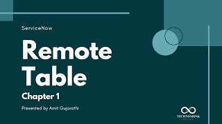 ServiceNow Get started with Remote Table | ServiceNow Remote Table Chapter 1 | ServiceNow Demo