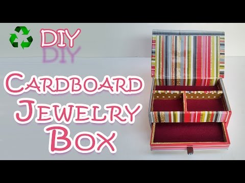 How to make a Cardboard Jewelry Box - Ana | DIY Crafts. How to make a Cardboard Jewelry Box - Ana | DIY Crafts.