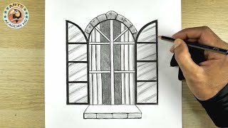 How to draw a Window step by step | drawing | dibujo | pencil drawing | رسم | رسم سهل | رسم نافذة