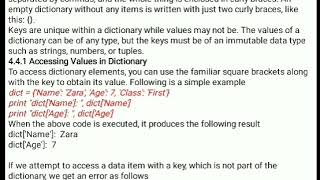 Lecture 14 Python U4 Dictionary