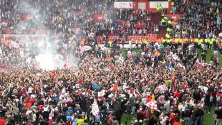 Saints (Southampton Football Club) pitch invasion promotion to Premiere League 2012