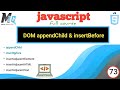 DOM AppendChild() & insertBefore Methods in javascript