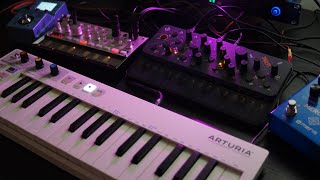 #jamuary2025 Moody Ambient Jam 12 (volca bass, skulpt, mercury7 & ms-70cdr)