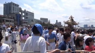 20150607荏原神社海中渡御①