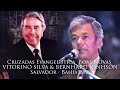 Vitorino Silva e  Missionário BERNHARD JONHSON Cruzada Evangelística Boas Novas Salvador Bahia 1988.