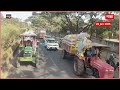 latur farmers protest सोयाबीन खरेदी बंद शेतकरी संतप्त रसत्यात आडवे ट्रॅक्टर लावत आंदोलन