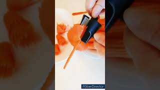 #Shorts Предложите вашим деткам(вместо сладостей)тарелку красиво нарезанной моркови.Серпантинорез.
