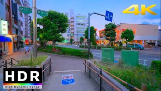 【4K HDR】Ootaku,Omori・Mihara Street (大田区,大森駅・美原通り周辺を散歩) - Tokyo JAPAN Evening Walk - SONY FX3