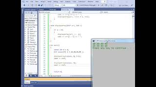 4.1 Recursion - Wrapper function for displayArray, Indirect Recursion