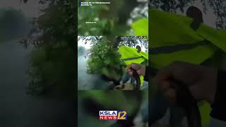Body camera video captures moment police officer rescues baby from flooded car 🚼️