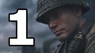 Call Of Duty WW2 Walkthrough Part 1 - No Commentary Playthrough (PS4)