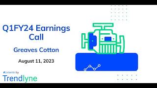 Greaves Cotton Earnings Call for Q1FY24