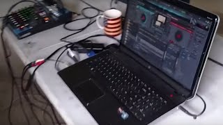 Review of Virtual DJ | Yamaha mg10xu | Harbinger V2115 for a teen party.