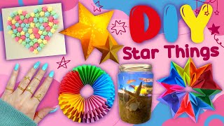 10 DIY Star Things - Amazing Star Shaped Craft Ideas - Room Decor, Jewelry, Tattoo and more...