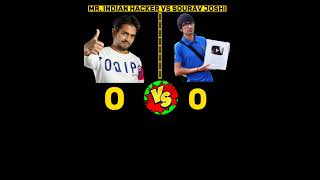mr indian hacker vs Sourav Joshi #facts #souravjoshivlogs #mrindianhacker #shorts