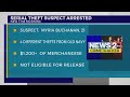 Serial shoplifting suspect arrested