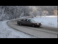 Mercedes W124 300d snow drift