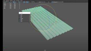 Maya Modelling  corrugated iron sheets non-linear deformers